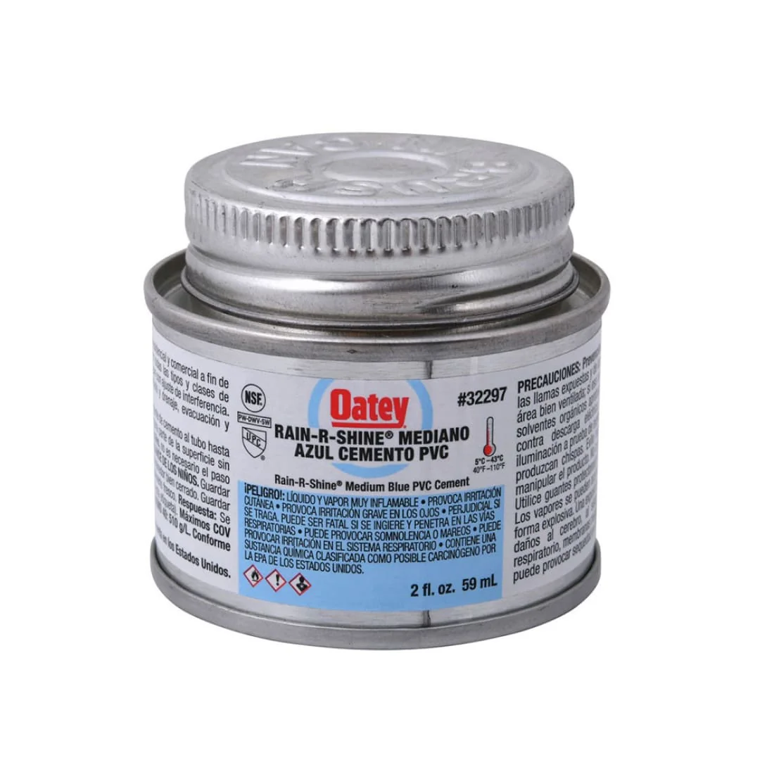 Pegamento Pvc Rain-R-Shine Azul 2 Onzas (1/64 Gln)