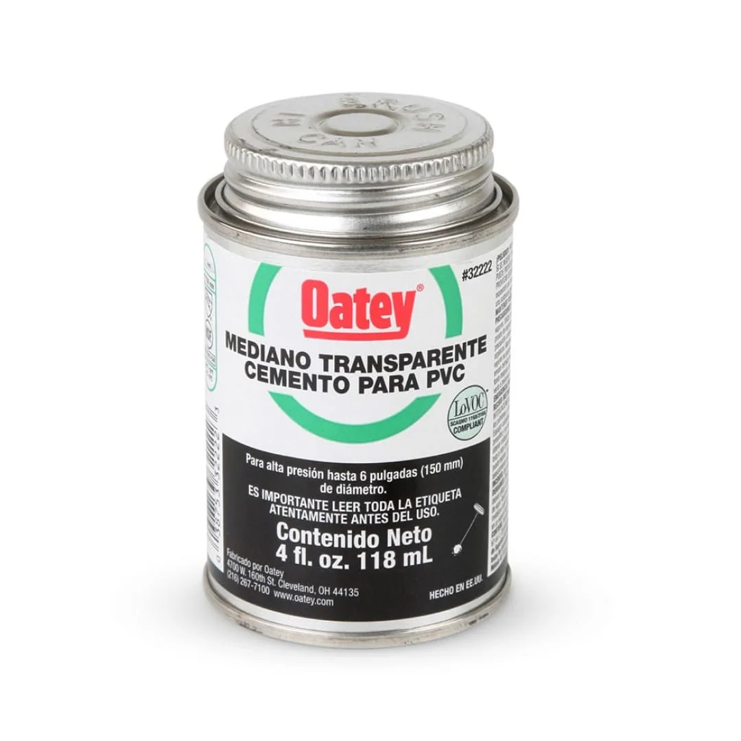Pegamento Pvc Medio Negro 4 Onzas (1/32 Gln)