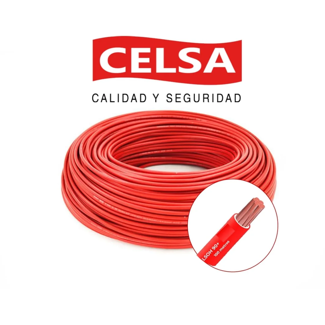 Cable LSOH-90+ 25 mm² 750V - x metro lineal (Rojo)