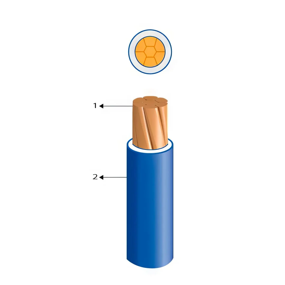 Cable N2XOH Unipolar 1X4 mm² 0,6/1KV - x metro lineal (Azul)