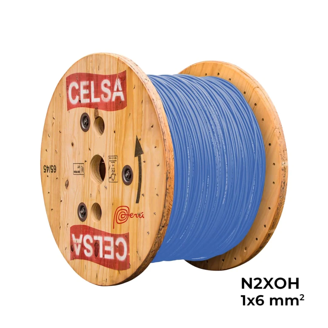 Cable N2XOH Unipolar 1X6 mm² 0,6/1KV - x metro lineal (Azul)