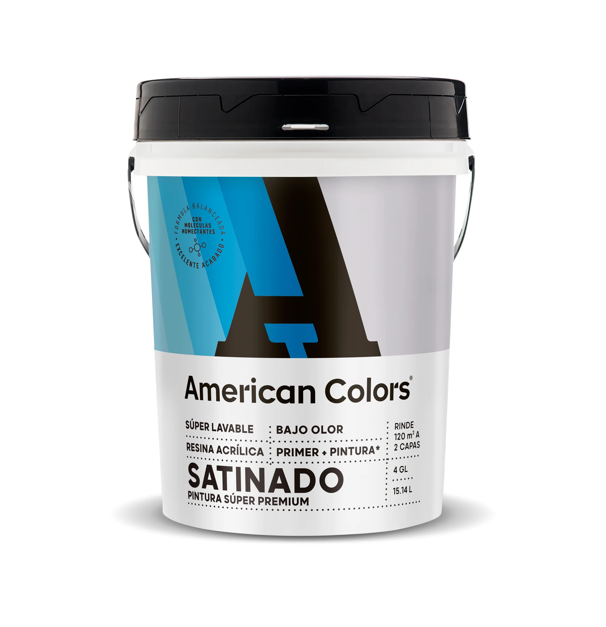 American Colors Satinado Nuevo Base Pastel 4 Gl