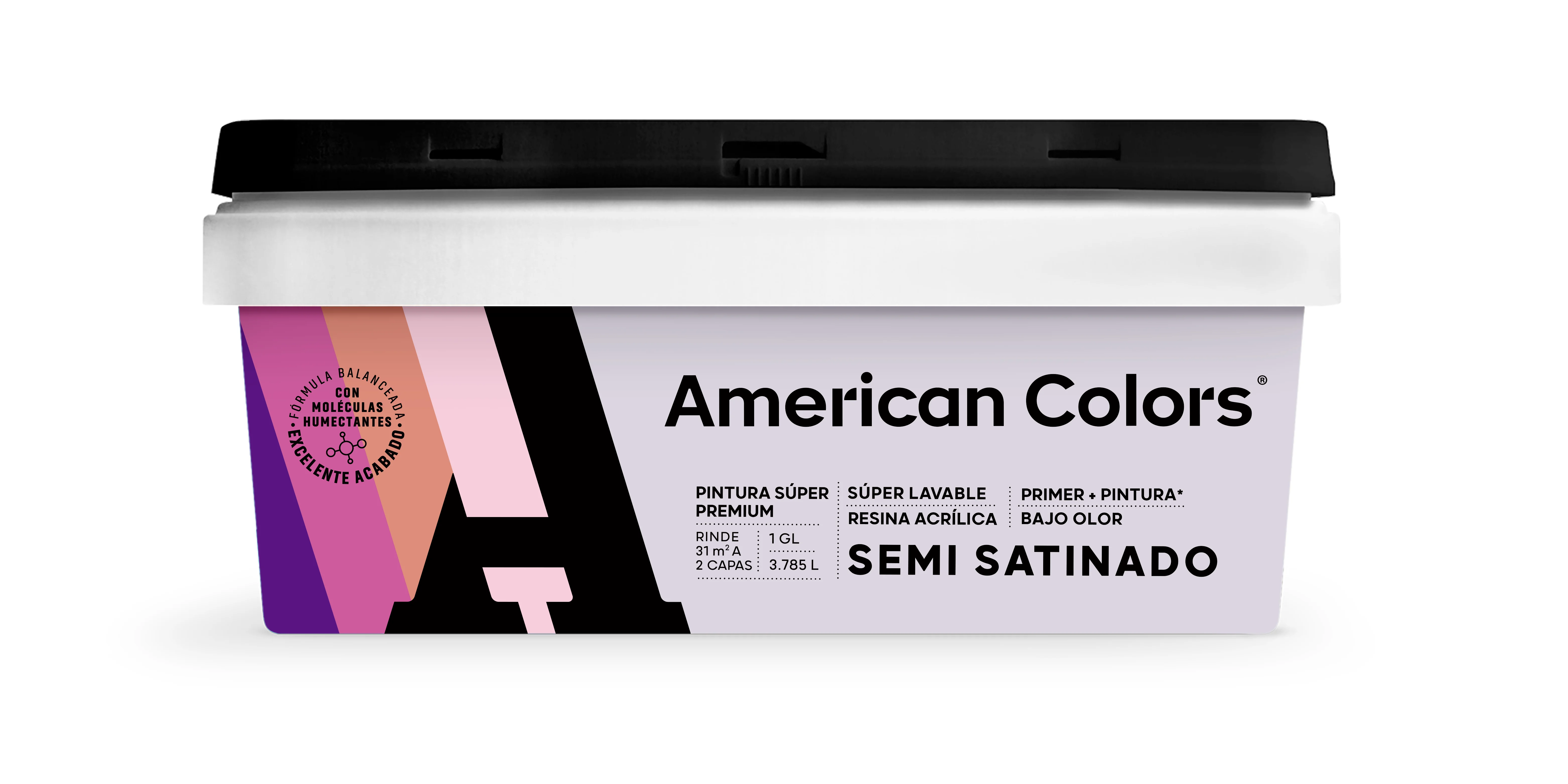 American Colors Semi Satinado Almendra 1 Gl