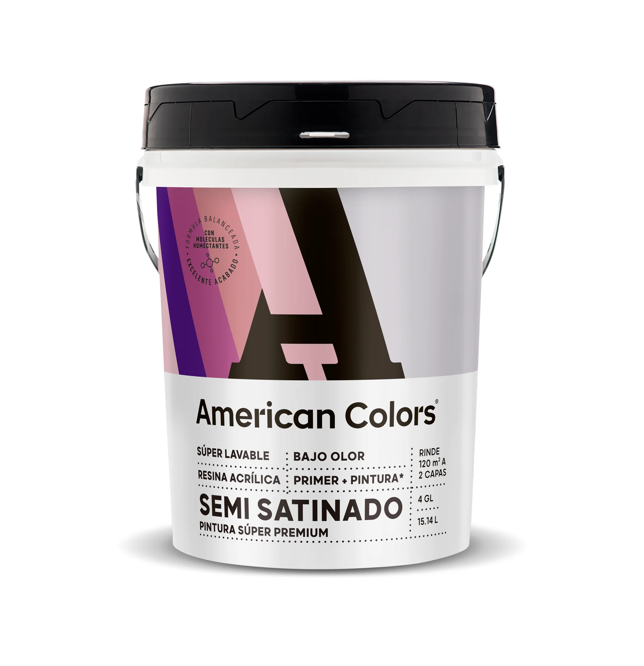 American Colors Semi Satinado Base Pastel 4 Gl