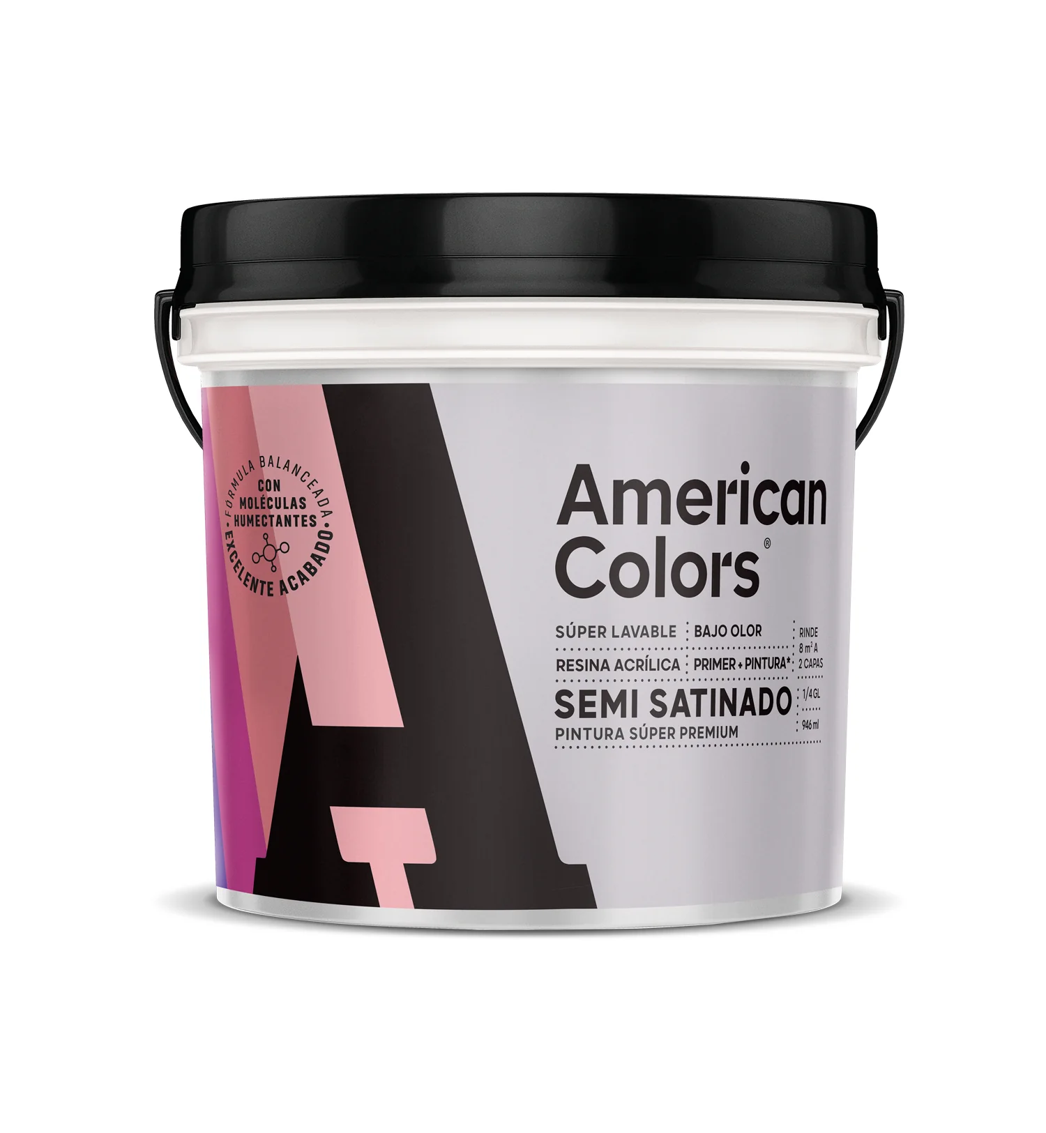 American Colors Semi Satinado Base Pastel 1/4 Gl