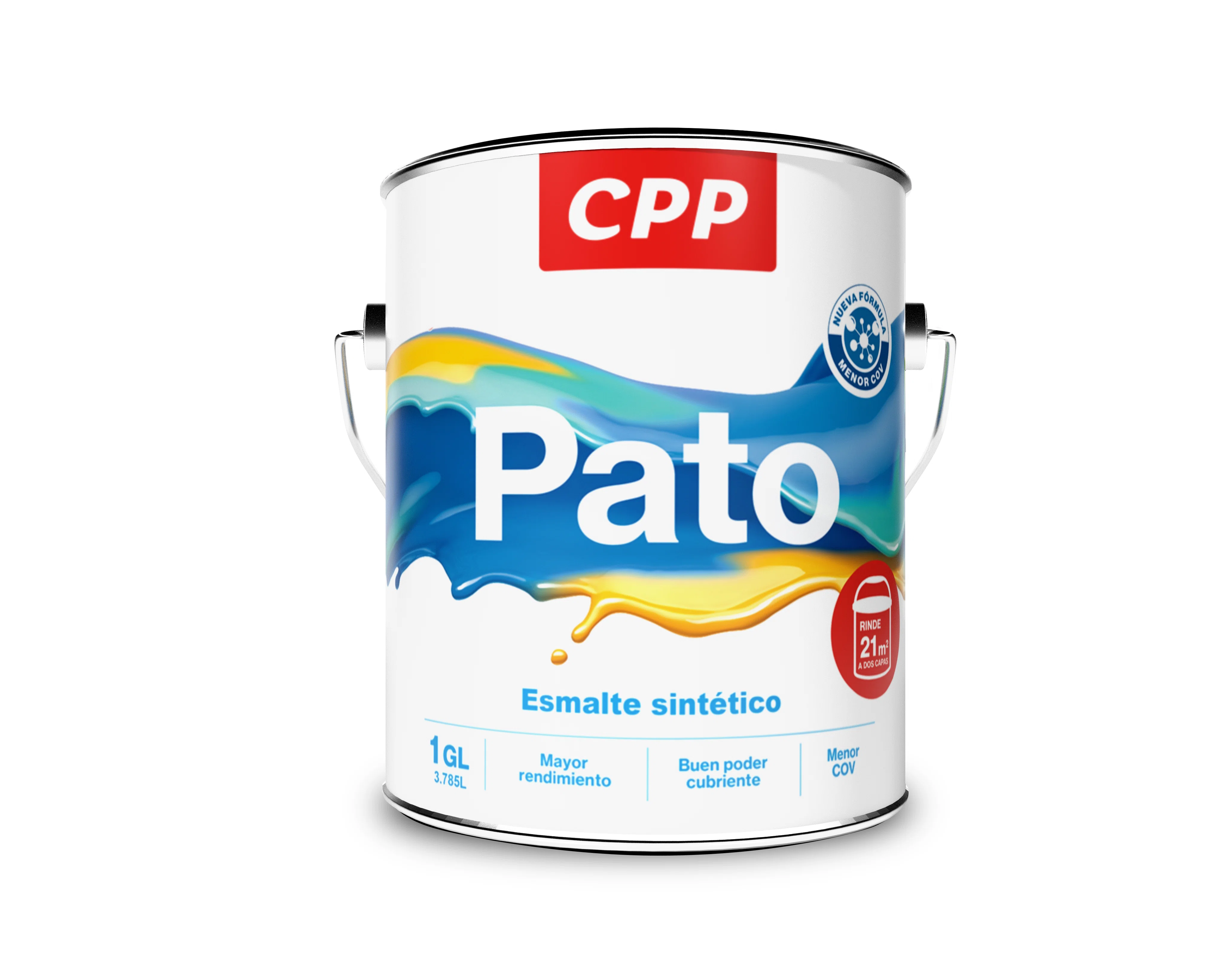 Esmalte Pato Cpp Verde Cromo 1/4 Gl