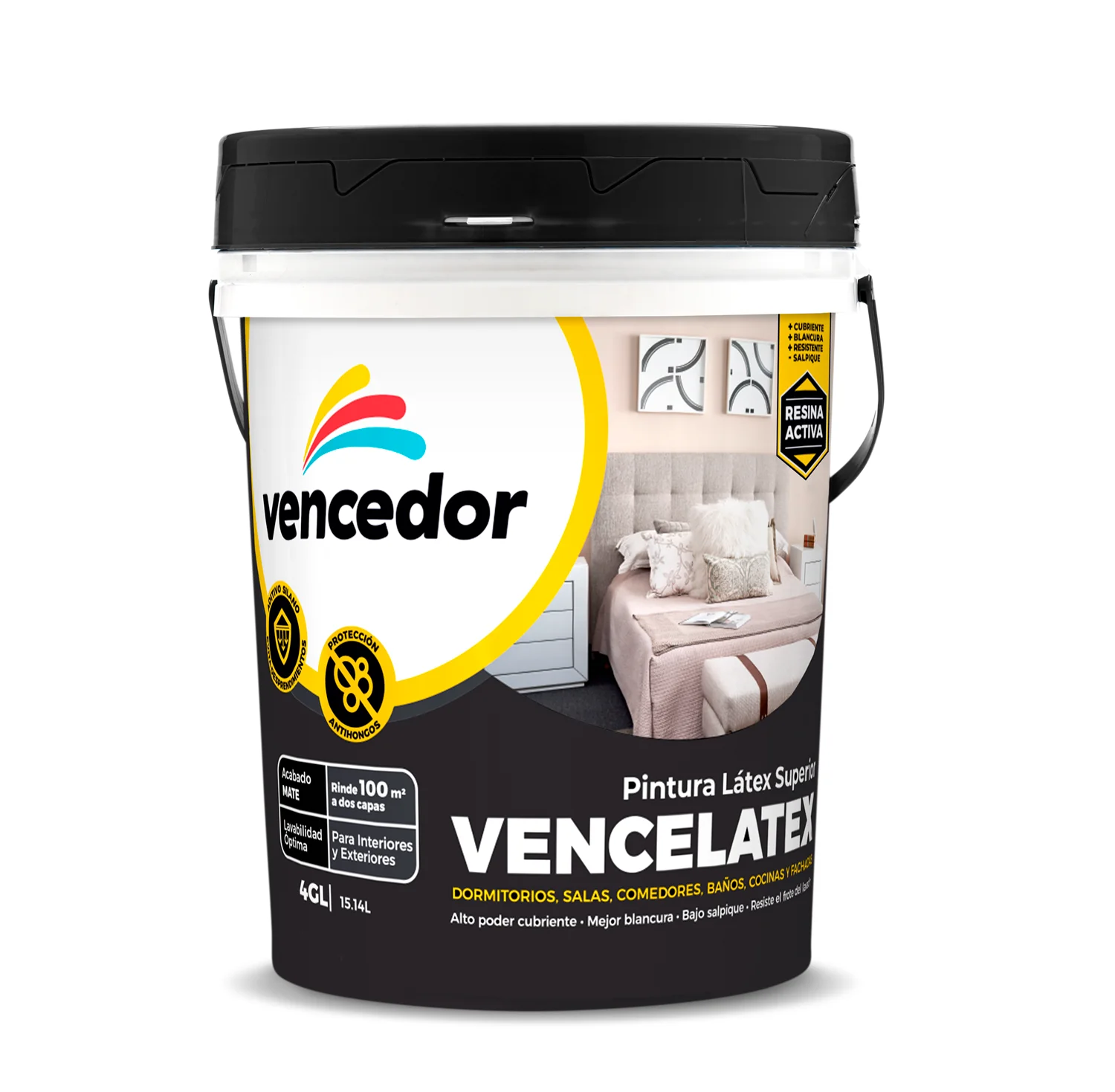 Vencelatex Mate Vencedor Alabastro 4 Gl