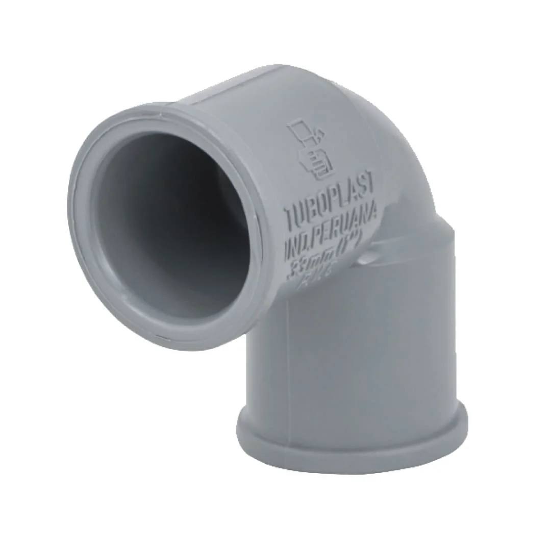 Codo PVC 1 1/2" x 90° S/P Agua Fría