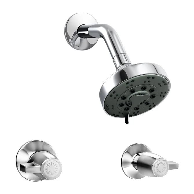Mezcladora para ducha con salida tecno cabo blanco cromado Italgrif