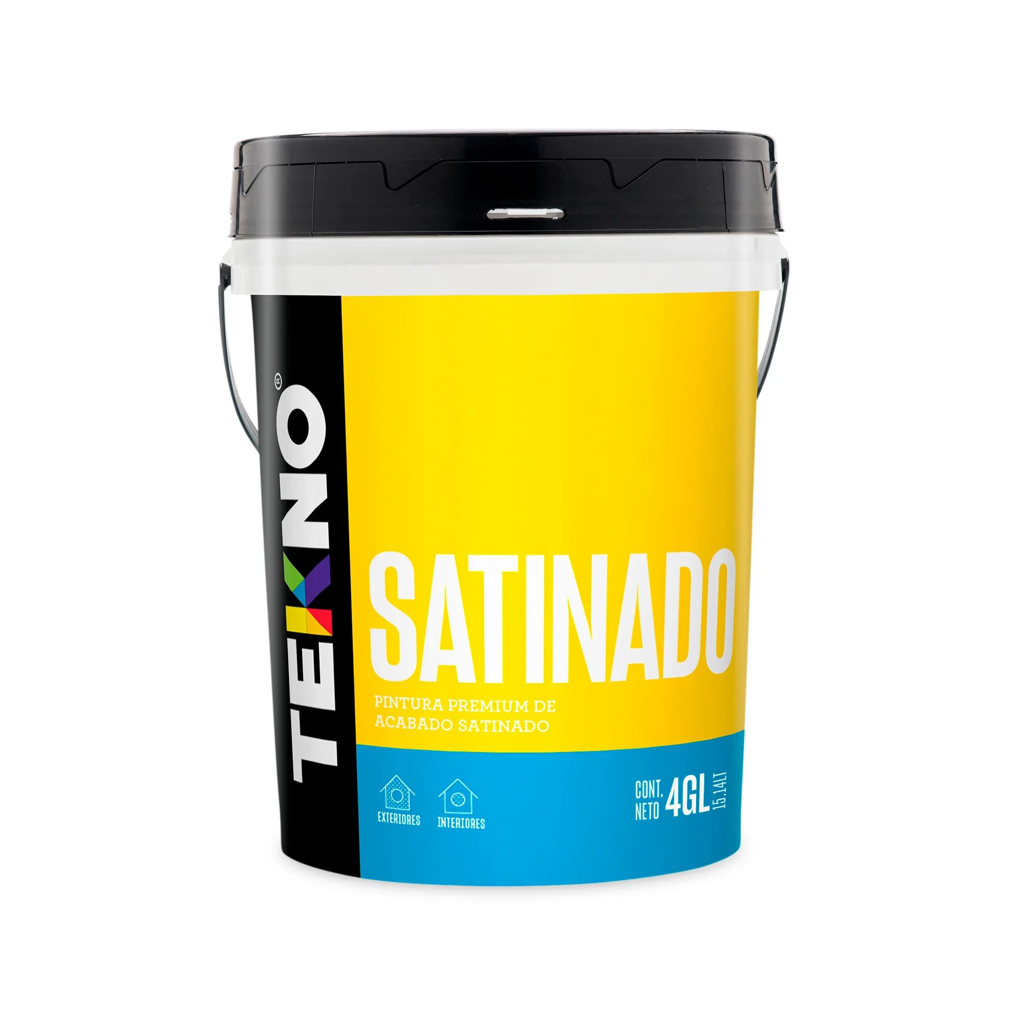 Latex Tekno Satinado Blanco 4 Gl Plastico