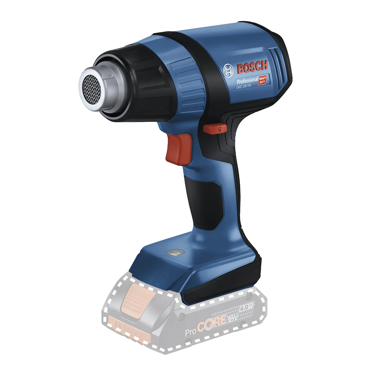 Pistola de Calor Inalámbrica GHG 18V-50 Baretool [0601.2A6.580-000]
