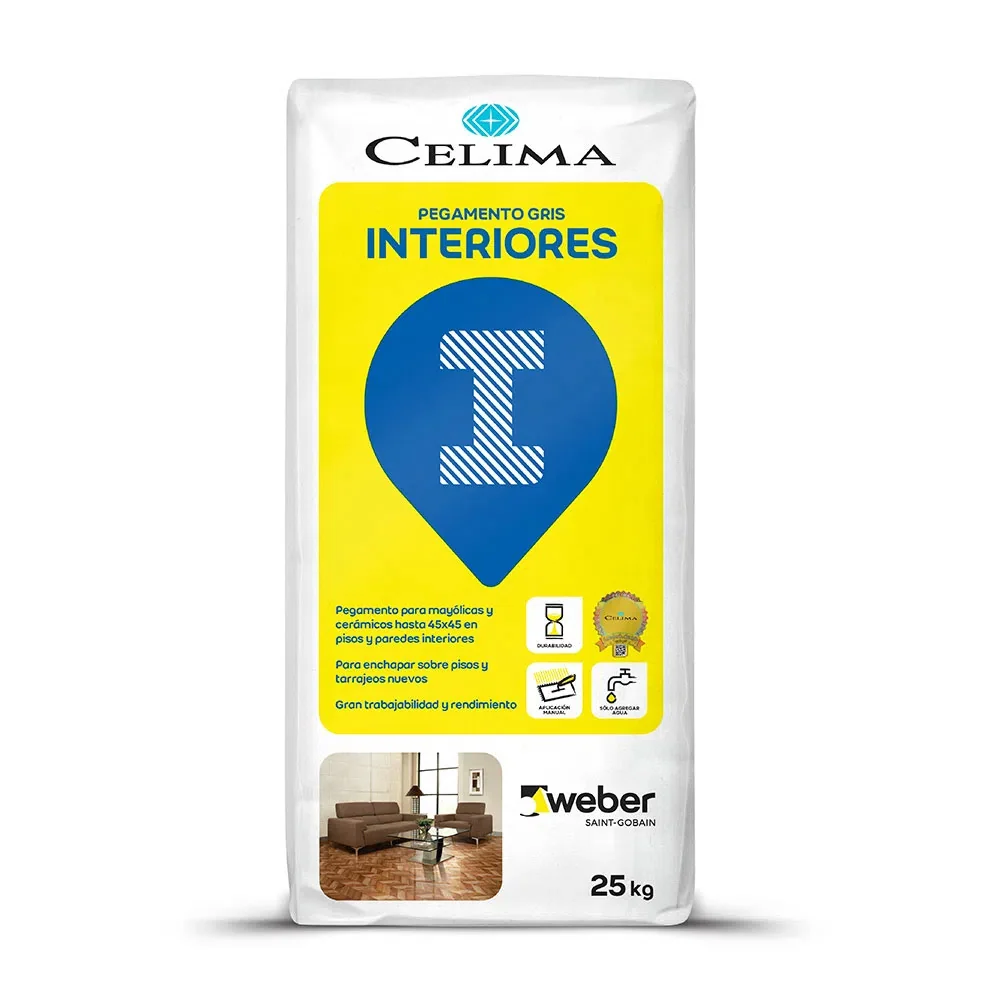 Pegamento Gris Interiores 25 Kg