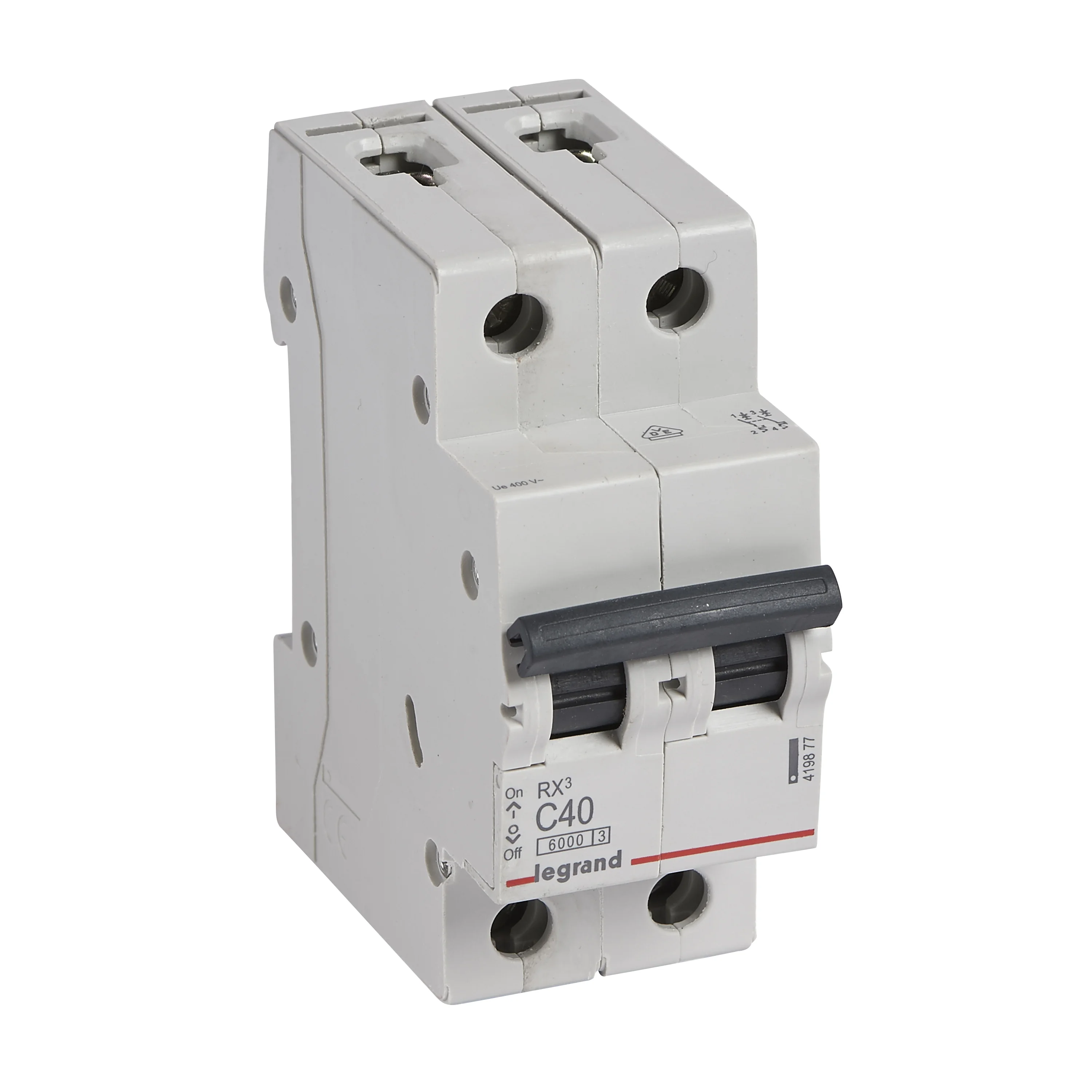 INTERRUPTOR TERMOMAGNETICO RX3   2P C40 10kA/230V - 6