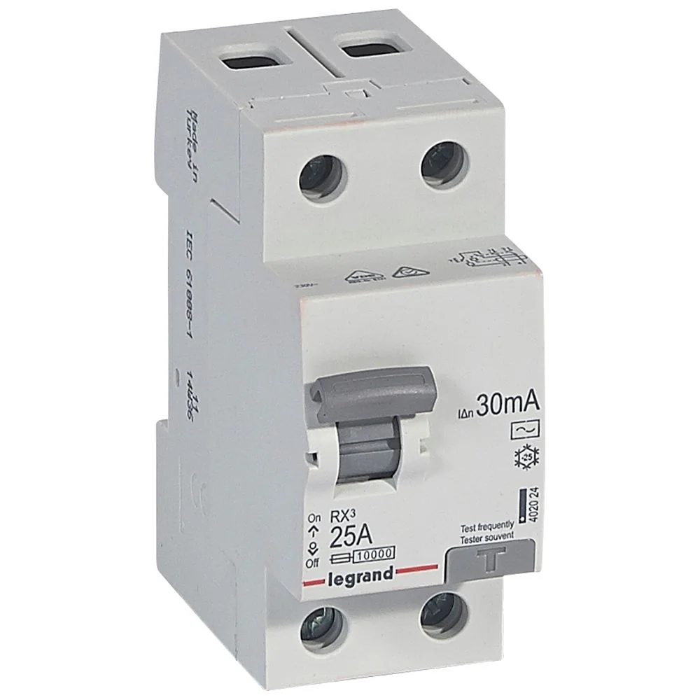 INTERRUPTOR DIFERENCIAL RX3 2x25A 30mA TIPO AC